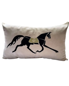 Coussin  avec Broderie Cheval