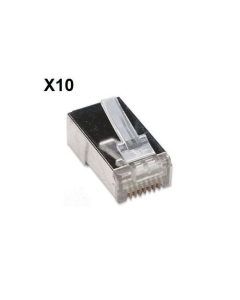 Pack de 10 pièces - Connecteurs RJ45