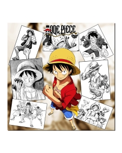 Tableau Décoratif One Piece MDF  30x30 cm Vinyle Mat