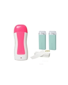 Kit Epilation: 1 Appareil Cire & 2 Cartouches & 100 Bandes 