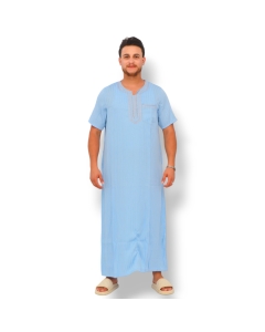 Horka' pour Prière Djebba Homme Bleu Clair