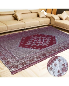 Tapis Margoum Double Face 3,2KG 360cm x 200cm Haute Qualité Rouge Bordeaux 