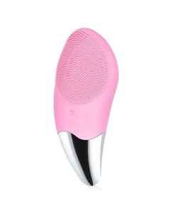 Brosse Nettoyante Électrique En Silicone Pour Le Visage Rose