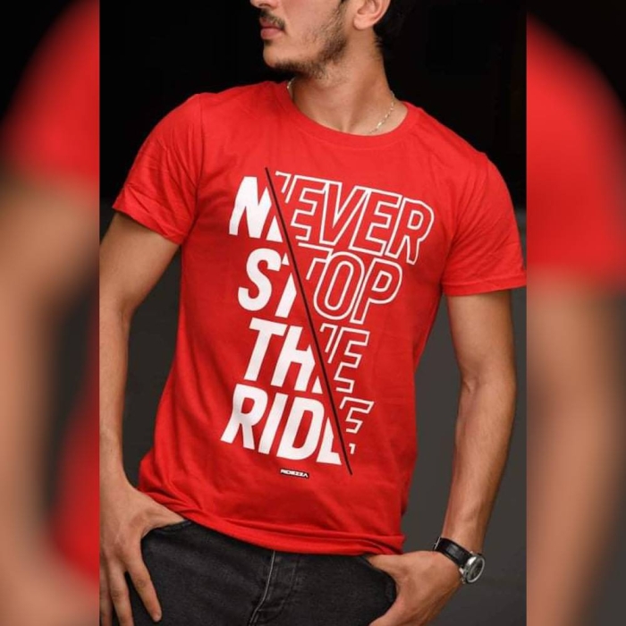 T shirt homme rouge online