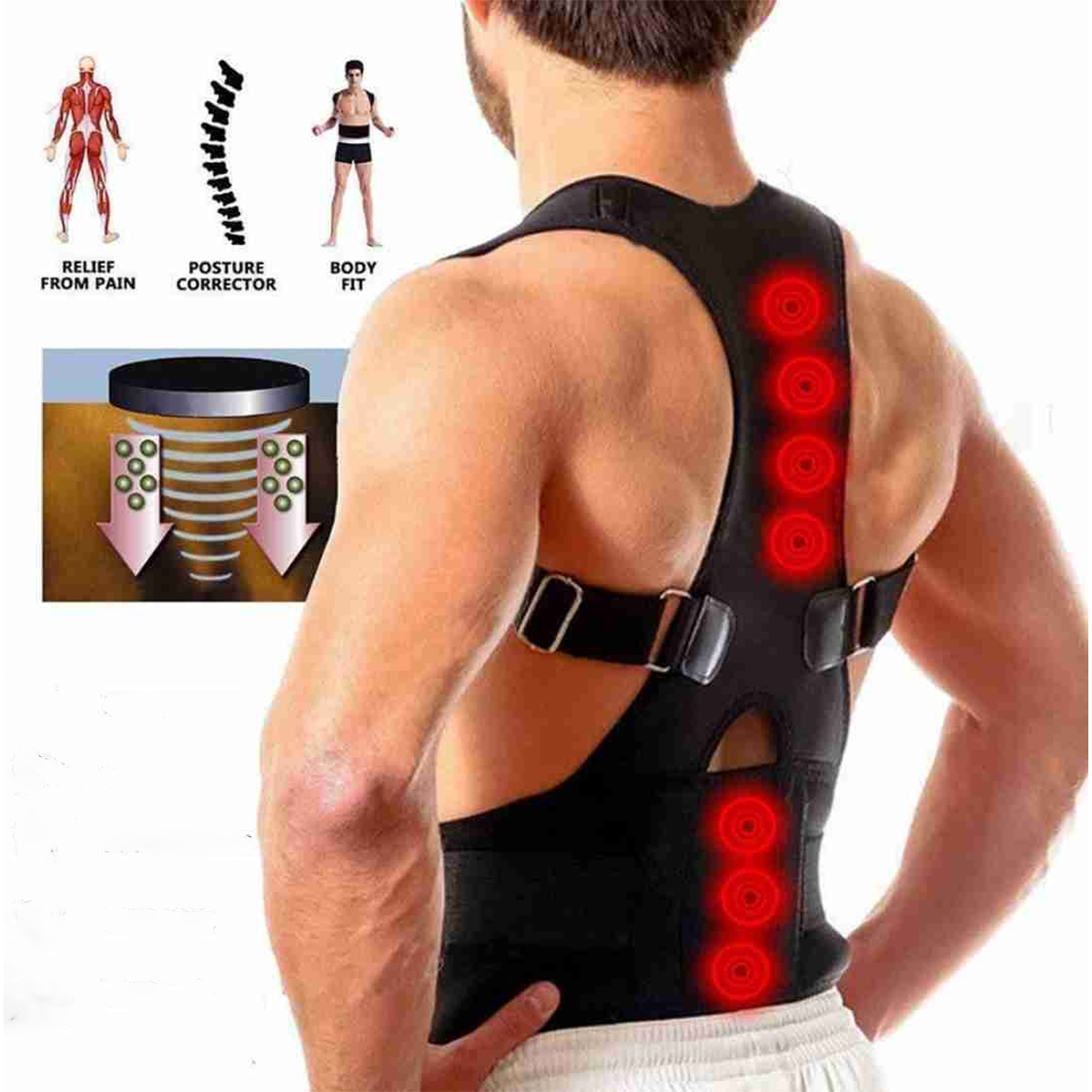 Support Correcteur De Posture Confortable Unisexe