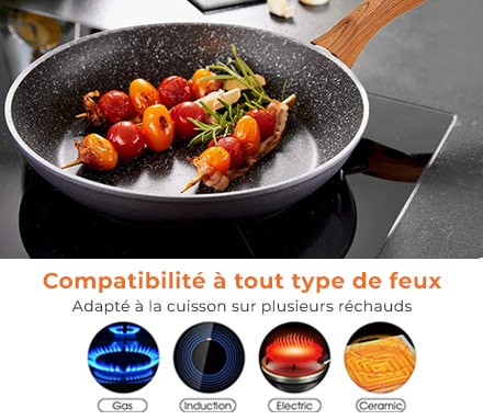 Compatibilité à tout type de feu