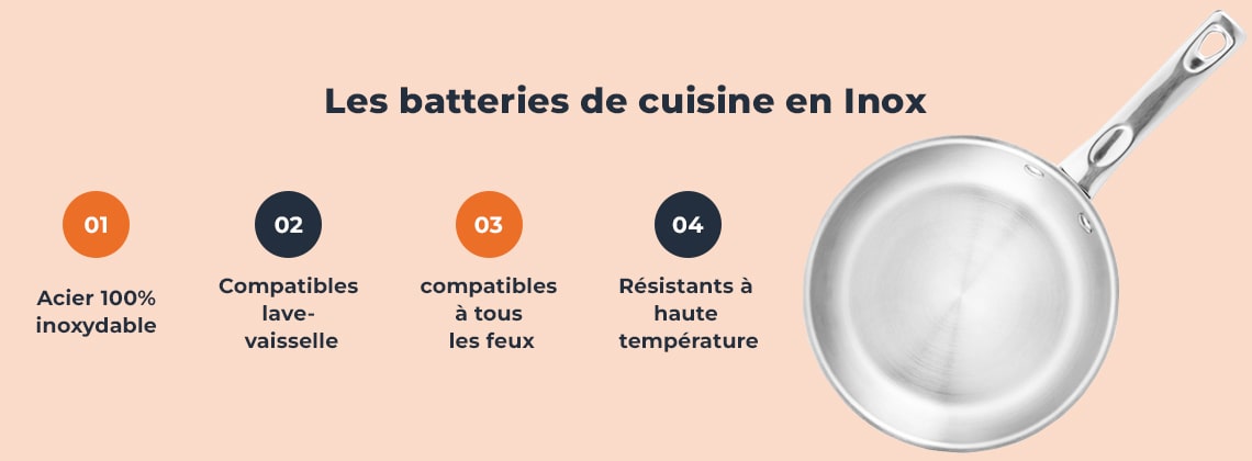 Batterie de cuisine en inox: Inconvénients