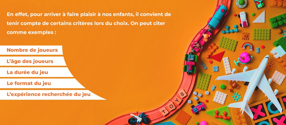 Critères de choix d'un jeu de société pour enfant